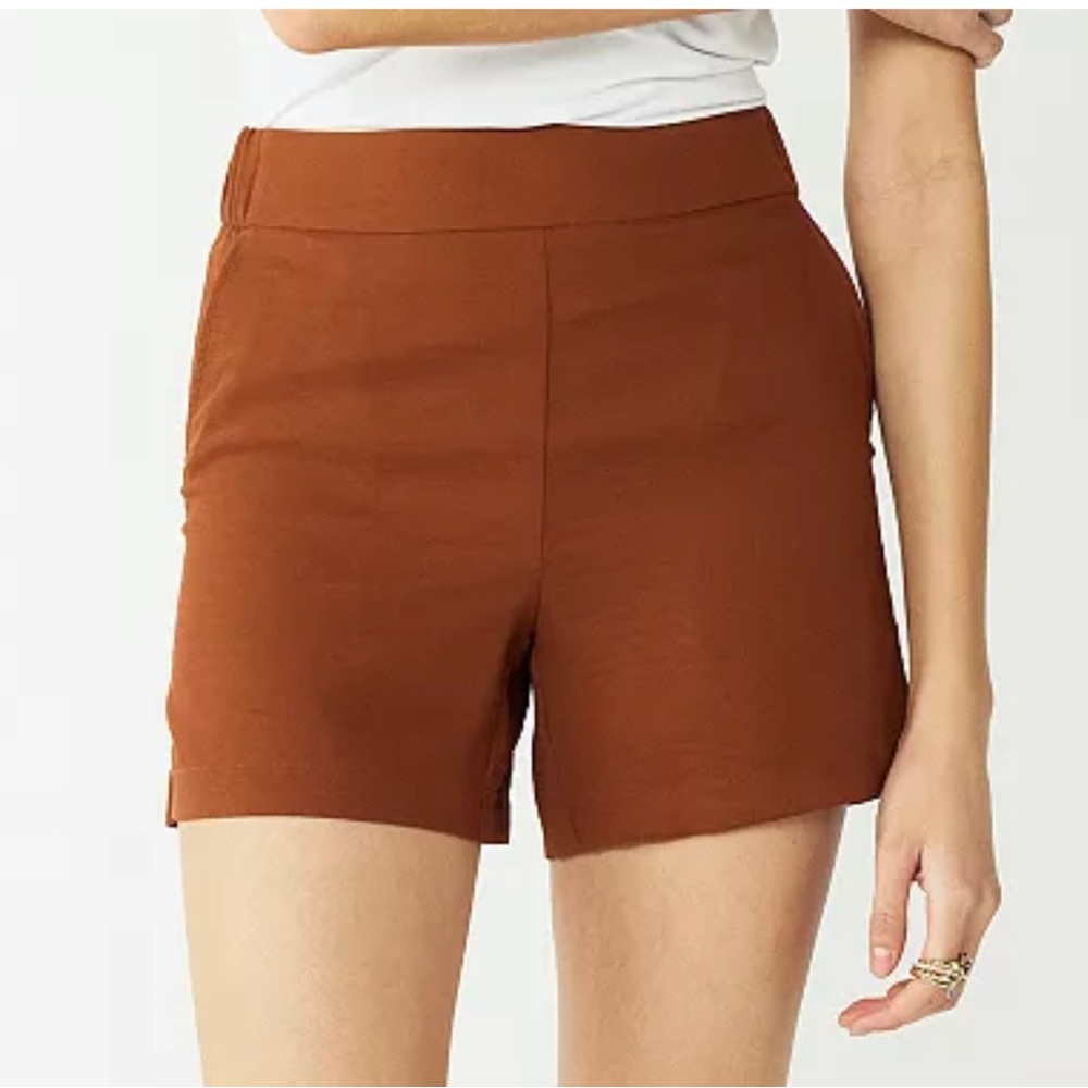 NWT Nine West Mid-Rise Pull-On Soft Shorts. XXL